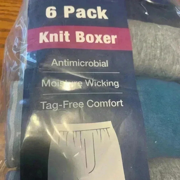 2packs of 6Pair of Knit Boxers 12pair S Antimicrobial, Moisture Wicking Tag-free - Picture 4 of 5